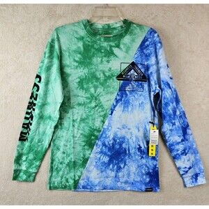 Madness Skateboarding Extremely Foolish Behavior Tie Dye Long T Shirt Size S